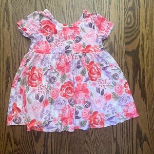 Gerber Pink and Purple Floral Kids Dress
